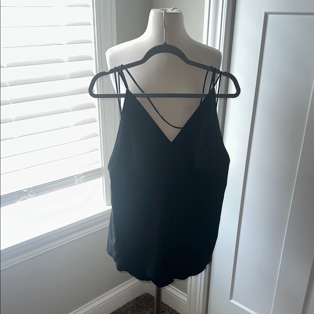 Free People Black Sleeveless‎ Double Y Strap Romper Size XS